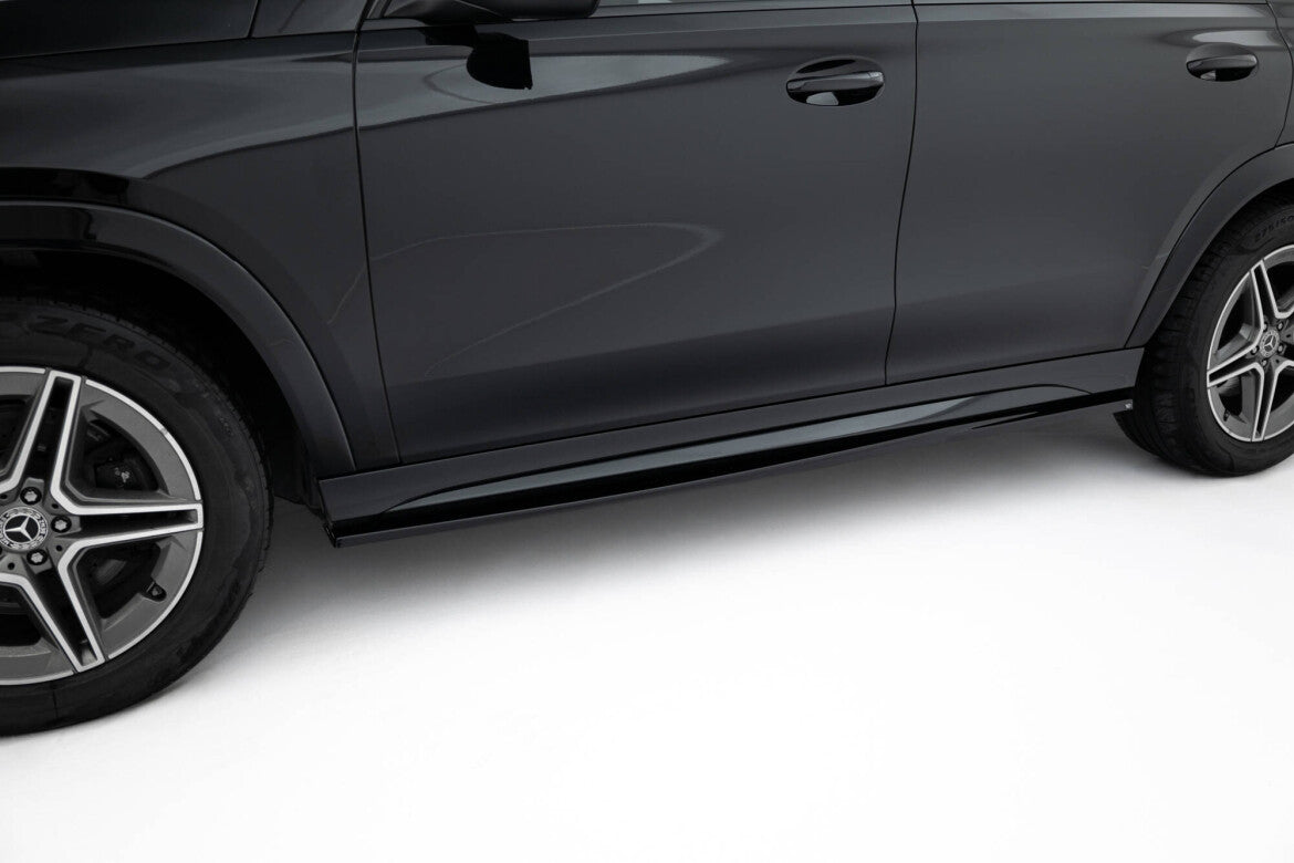 Seitenschweller Ansatz (Paar) passend für Mercedes-AMG / AMG-Line GLE SUV W167 / W167 FL schwarz Hochglanz