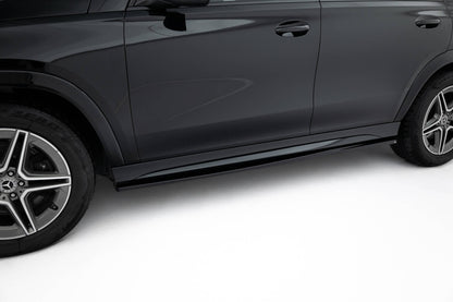 Seitenschweller Ansatz (Paar) passend für Mercedes-AMG / AMG-Line GLE SUV W167 / W167 FL schwarz Hochglanz
