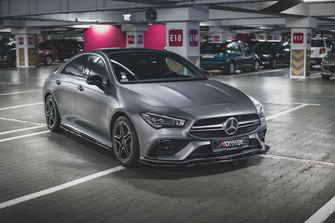 Seitenschweller Ansatz (Paar) passend für Mercedes-AMG CLA 35 / 45 C118 schwarz Hochglanz