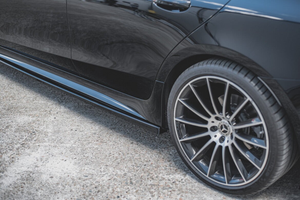 Seitenschweller Ansatz (Paar) passend für Mercedes-AMG CLS 53 C257 schwarz Hochglanz