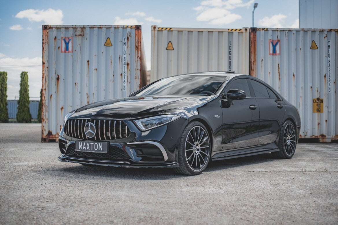 Seitenschweller Ansatz (Paar) passend für Mercedes-AMG CLS 53 C257 schwarz Hochglanz