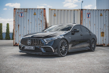 Seitenschweller Ansatz (Paar) passend für Mercedes-AMG CLS 53 C257 schwarz Hochglanz