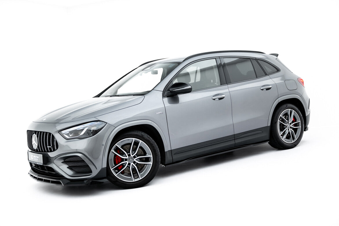 Seitenschweller Ansatz (Paar) passend für Mercedes-AMG GLA 35 H247 FL schwarz Hochglanz