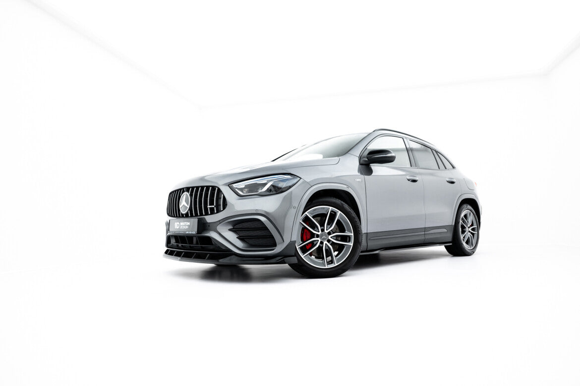 Seitenschweller Ansatz (Paar) passend für Mercedes-AMG GLA 35 H247 FL schwarz Hochglanz