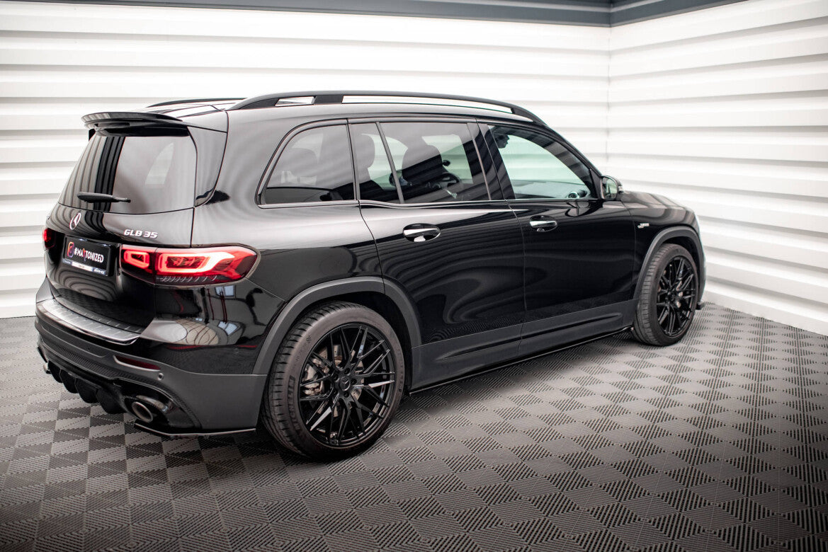 Seitenschweller Ansatz (Paar) passend für Mercedes-AMG GLB 35 / AMG-Line X247 schwarz Hochglanz