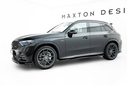 Seitenschweller Ansatz (Paar) passend für Mercedes-AMG GLC 43 X254 schwarz Hochglanz