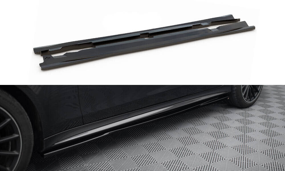Seitenschweller Ansatz (Paar) passend für Mercedes-AMG GT 53 4-Door Coupe X290 schwarz Hochglanz