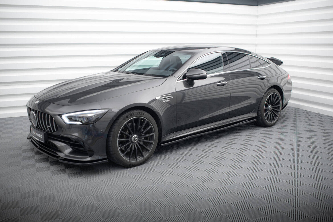 Seitenschweller Ansatz (Paar) passend für Mercedes-AMG GT 53 4-Door Coupe X290 schwarz Hochglanz