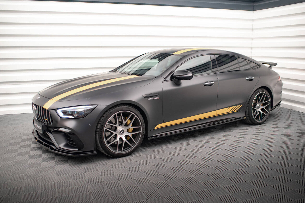 Seitenschweller Ansatz (Paar) passend für Mercedes-AMG GT 63S 4-Door Coupe X290 schwarz Hochglanz