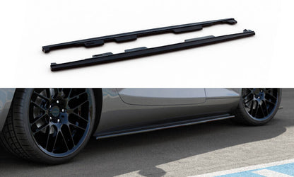 Seitenschweller Ansatz (Paar) passend für Mercedes-AMG GT / GT S C190 FL schwarz Hochglanz