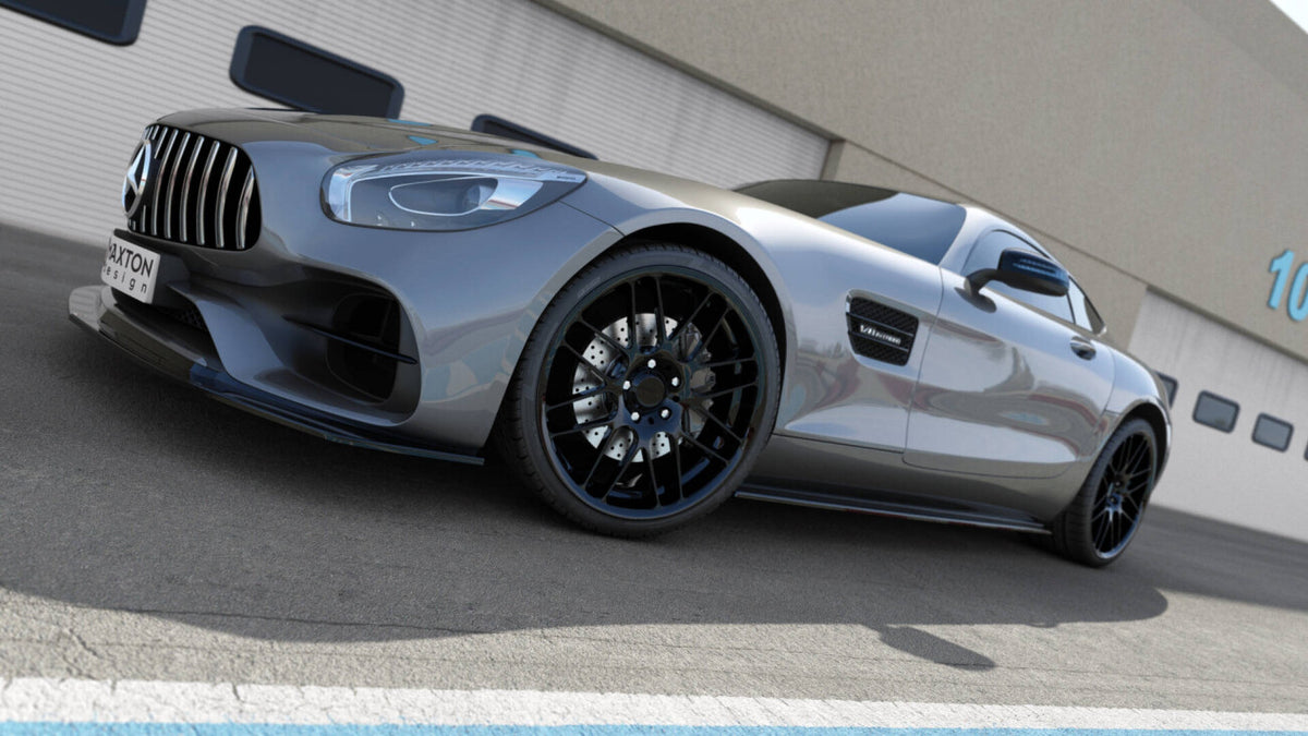 Seitenschweller Ansatz (Paar) passend für Mercedes-AMG GT / GT S C190 FL schwarz Hochglanz