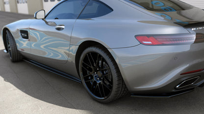 Seitenschweller Ansatz (Paar) passend für Mercedes-AMG GT / GT S C190 FL schwarz Hochglanz