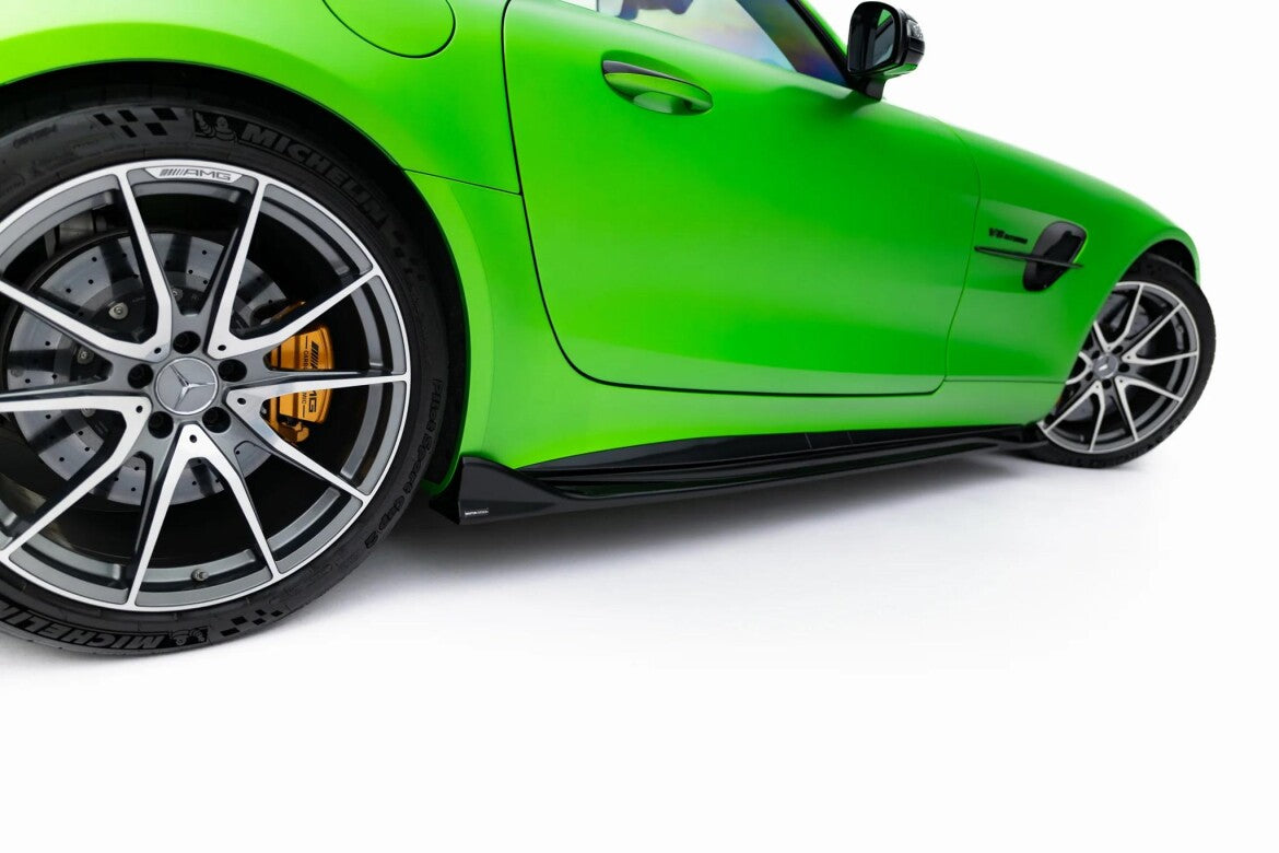 Seitenschweller Ansatz (Paar) passend für Mercedes-AMG GT R C190 Facelift schwarz Hochglanz