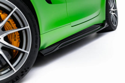 Seitenschweller Ansatz (Paar) passend für Mercedes-AMG GT R C190 Facelift schwarz Hochglanz