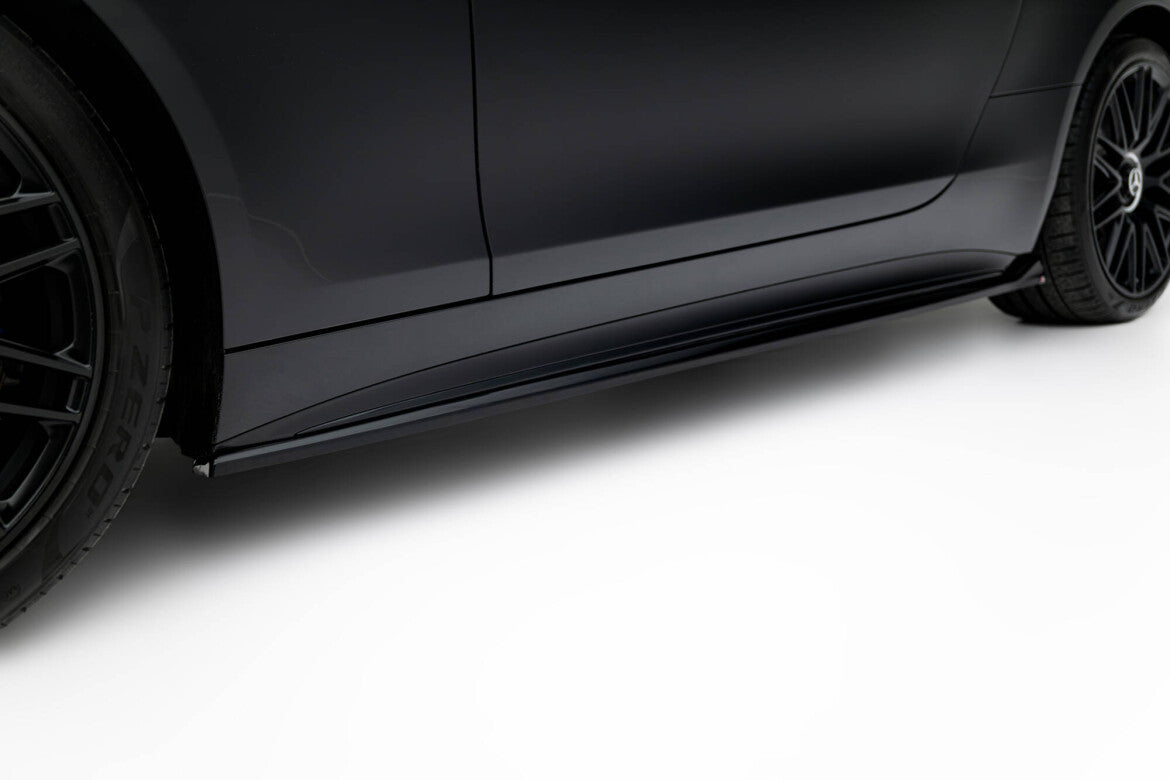Seitenschweller Ansatz (Paar) passend für Mercedes-AMG SL 63 R232 schwarz Hochglanz