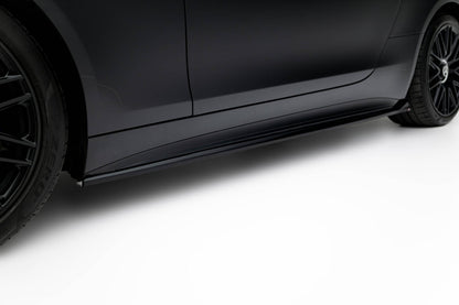 Seitenschweller Ansatz (Paar) passend für Mercedes-AMG SL 63 R232 schwarz Hochglanz
