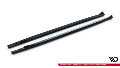 Seitenschweller Ansatz (Paar) passend für Mercedes-AMG SL 63 R232 schwarz Hochglanz