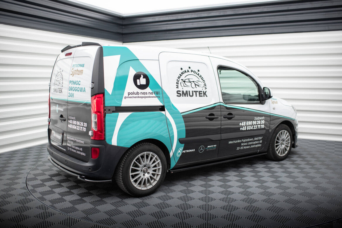 Seitenschweller Ansatz (Paar) passend für Mercedes Citan W415 schwarz Hochglanz