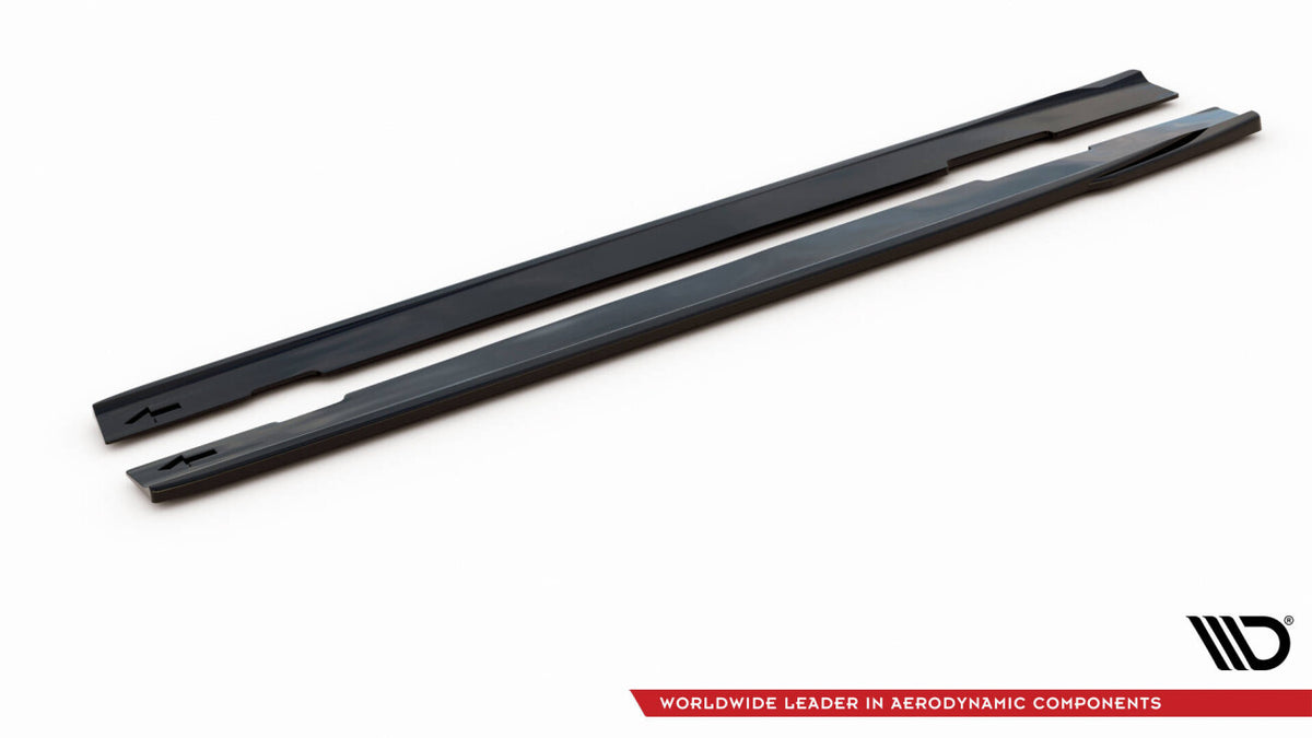 Seitenschweller Ansatz (Paar) passend für Mercedes CLA AMG-Line C118 schwarz Hochglanz