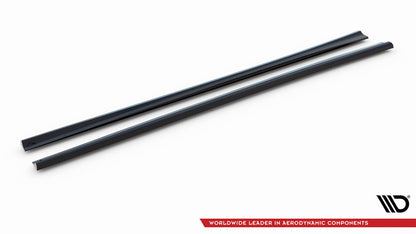 Seitenschweller Ansatz (Paar) passend für Mercedes CLA C118 schwarz Hochglanz