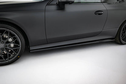 Seitenschweller Ansatz (Paar) passend für Mercedes CLE AMG-Line C236 schwarz Hochglanz