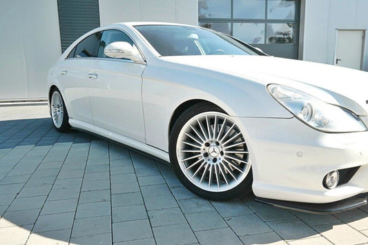 Seitenschweller Ansatz (Paar) passend für Mercedes CLS C219 55AMG schwarz Hochglanz