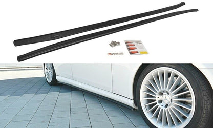 Seitenschweller Ansatz (Paar) passend für Mercedes CLS C219 55AMG schwarz Hochglanz