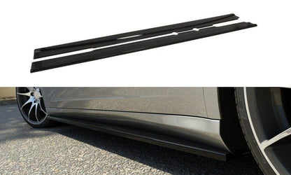 Seitenschweller Ansatz (Paar) passend für Mercedes CLS C219 schwarz Hochglanz