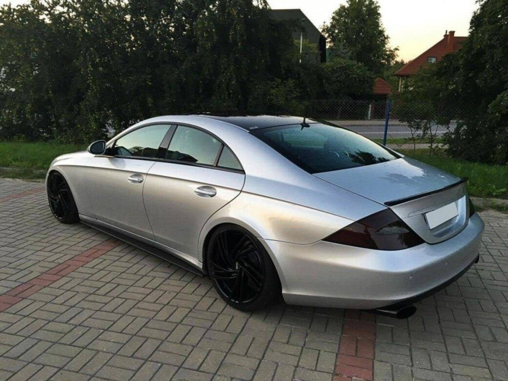 Seitenschweller Ansatz (Paar) passend für Mercedes CLS C219 schwarz Hochglanz
