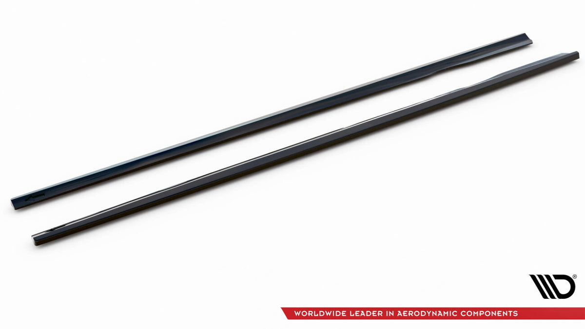 Seitenschweller Ansatz (Paar) passend für Mercedes E AMG-Line W213 FL schwarz Hochglanz
