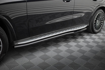 Seitenschweller Ansatz (Paar) passend für Mercedes GLC AMG-Line X254 schwarz Hochglanz