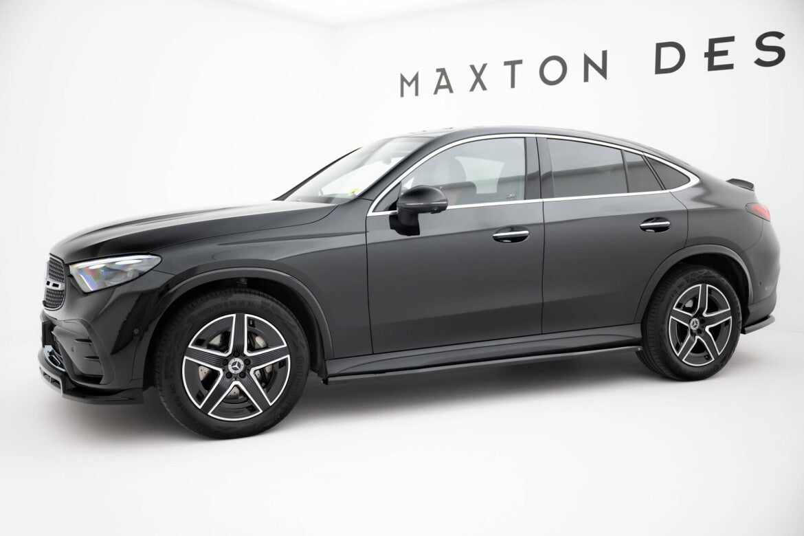 Seitenschweller Ansatz (Paar) passend für Mercedes GLC Coupe AMG-Line C254 schwarz Hochglanz