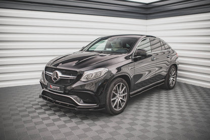 Seitenschweller Ansatz (Paar) passend für Mercedes GLE Coupe 63 AMG C292 schwarz Hochglanz