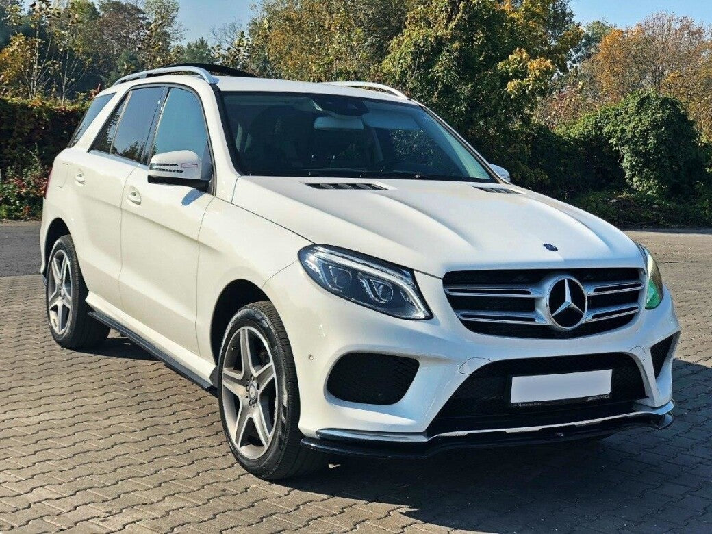 Seitenschweller Ansatz (Paar) passend für Mercedes GLE W166 AMG-Line schwarz Hochglanz
