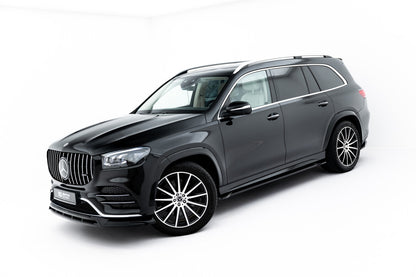 Seitenschweller Ansatz (Paar) passend für Mercedes GLS AMG-Line X167 FL schwarz Hochglanz
