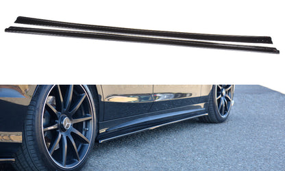 Seitenschweller Ansatz (Paar) passend für Mercedes S AMG-Line W222 / W222 FL schwarz Hochglanz