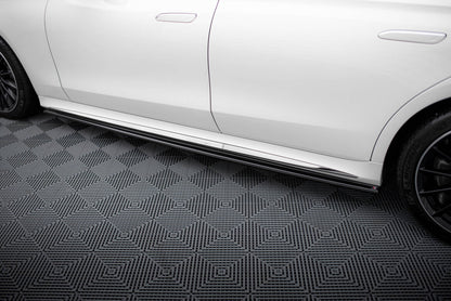 Seitenschweller Ansatz (Paar) passend für Mercedes S AMG-Line W223 schwarz Hochglanz