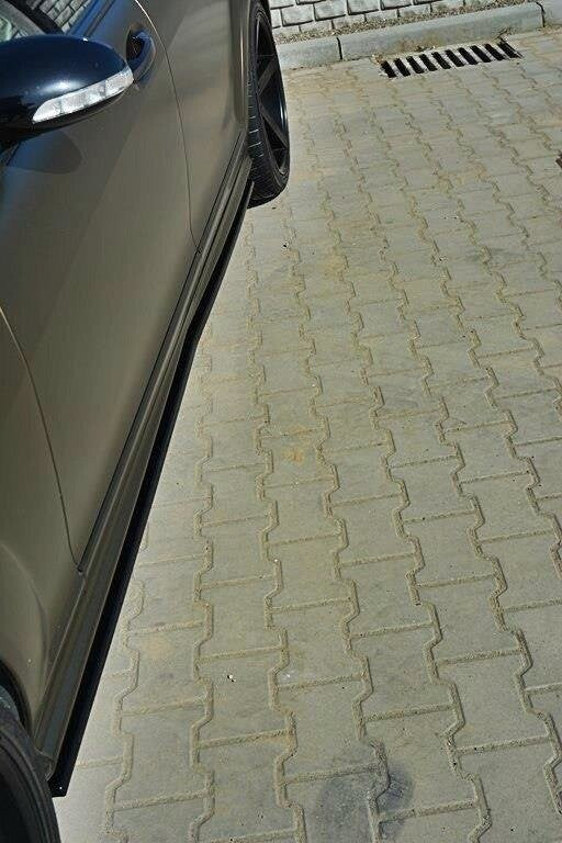 Seitenschweller Ansatz (Paar) passend für Mercedes S-Klasse W221 AMG LWB Carbon Look