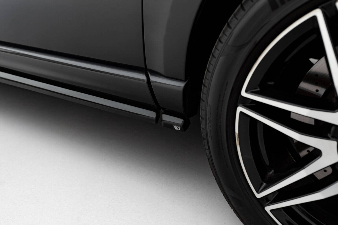 Seitenschweller Ansatz (Paar) passend für Mercedes V-Klasse Long AMG-Line W447 schwarz Hochglanz