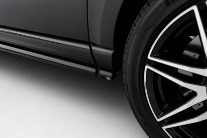 Seitenschweller Ansatz (Paar) passend für Mercedes V-Klasse Long AMG-Line W447 schwarz Hochglanz