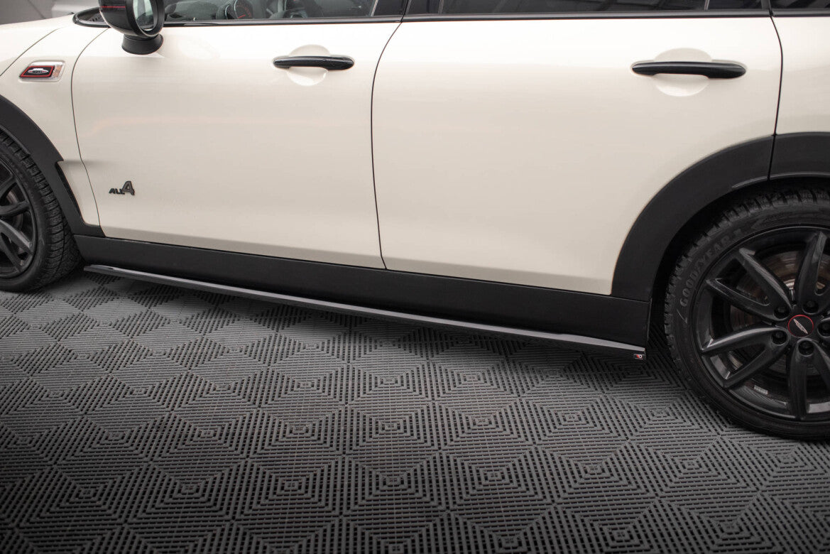 Seitenschweller Ansatz (Paar) passend für Mini Cooper Clubman John Cooper Works F54 FL schwarz Hochglanz