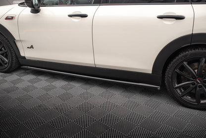 Seitenschweller Ansatz (Paar) passend für Mini Cooper Clubman John Cooper Works F54 FL schwarz Hochglanz