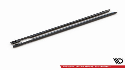 Seitenschweller Ansatz (Paar) passend für Mini Cooper Clubman John Cooper Works F54 FL schwarz Hochglanz