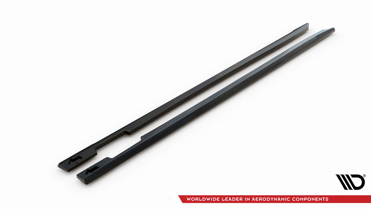 Seitenschweller Ansatz (Paar) passend für Mini Cooper Clubman John Cooper Works F54 FL schwarz Hochglanz