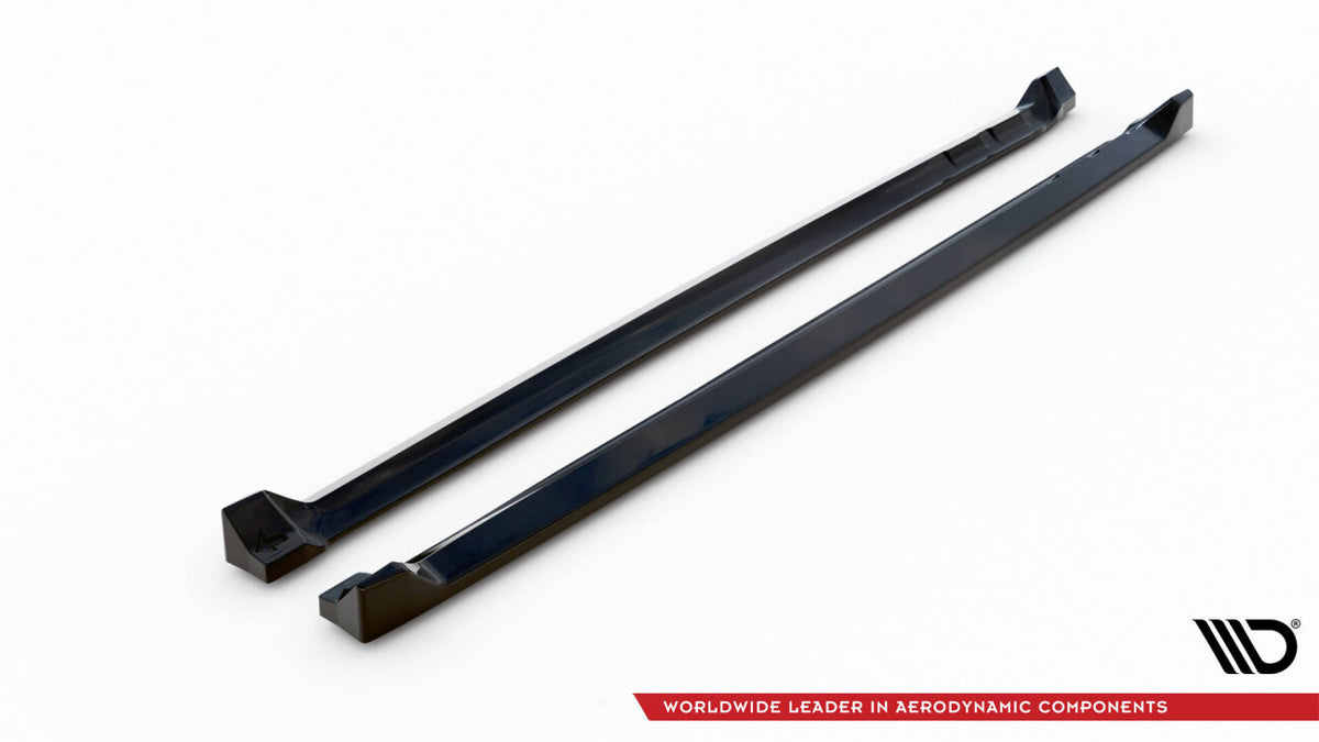 Seitenschweller Ansatz (Paar) passend für Mini Cooper Countryman R60 FL schwarz Hochglanz