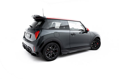 Seitenschweller Ansatz (Paar) passend für Mini Cooper John Cooper Works F65 schwarz Hochglanz