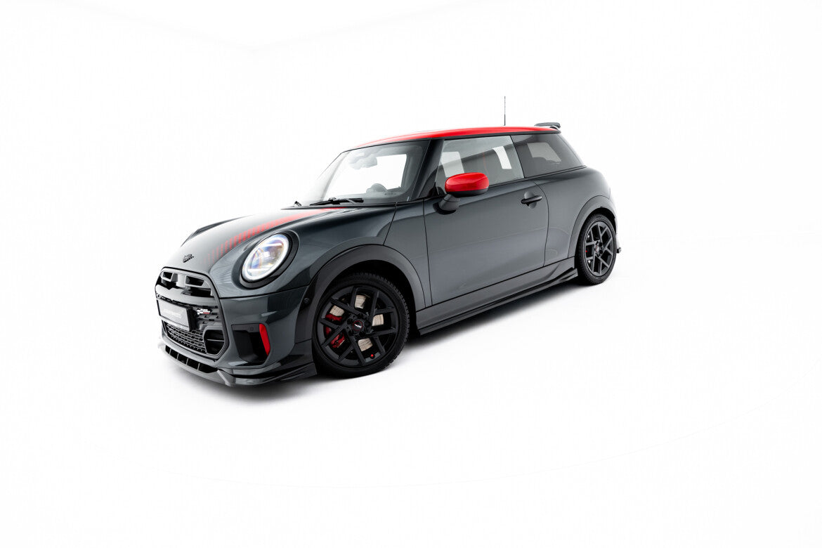 Seitenschweller Ansatz (Paar) passend für Mini Cooper John Cooper Works F65 schwarz Hochglanz
