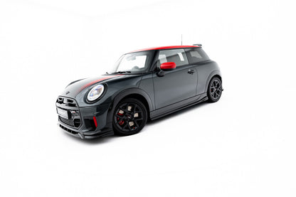 Seitenschweller Ansatz (Paar) passend für Mini Cooper John Cooper Works F65 schwarz Hochglanz