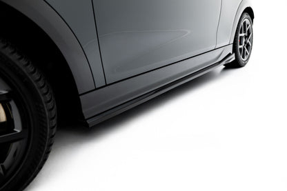 Seitenschweller Ansatz (Paar) passend für Mini Cooper John Cooper Works F65 schwarz Hochglanz