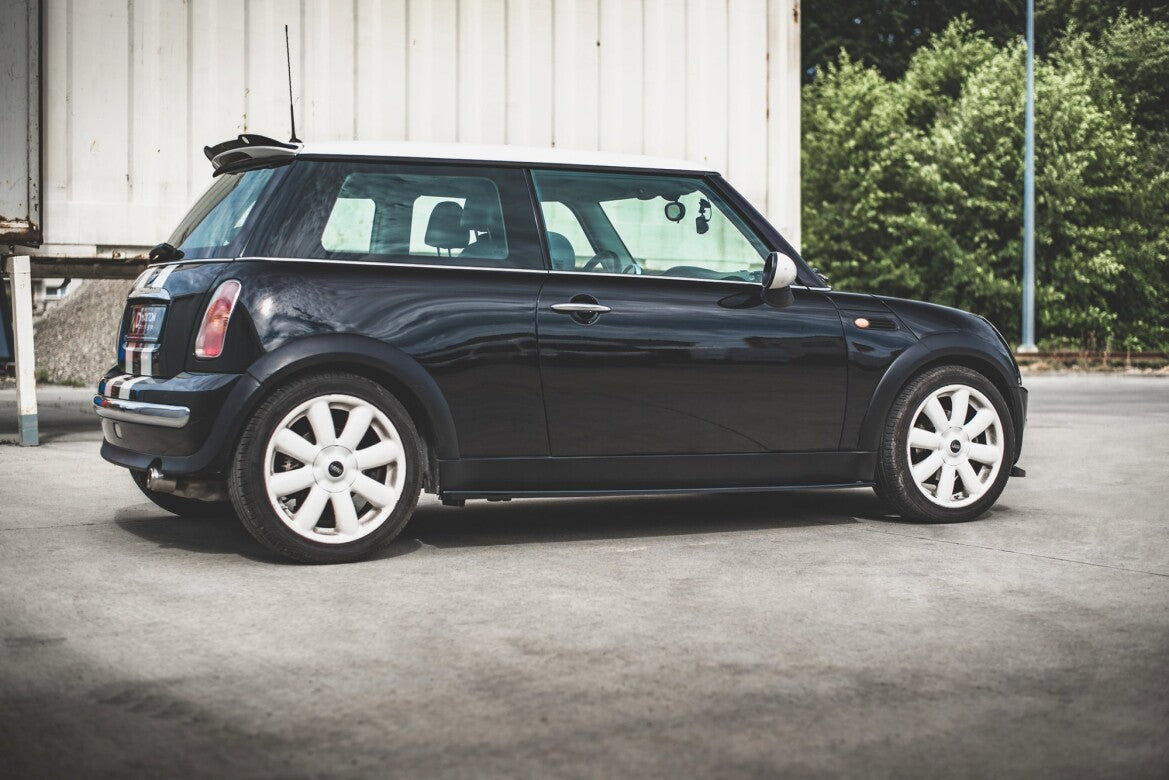 Seitenschweller Ansatz (Paar) passend für Mini Cooper / One R50 schwarz Hochglanz